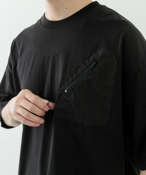 URBAN RESEARCH ITEMS / アーバンリサーチ アイテムズ Tシャツ | ジップポケットキリカエクルーネックTシャツ | 詳細23