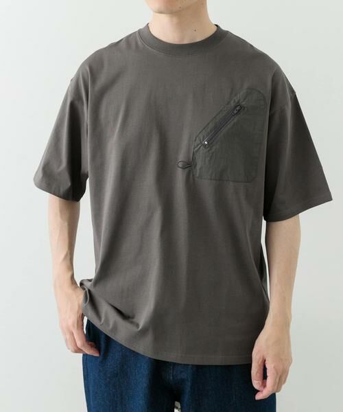 URBAN RESEARCH ITEMS / アーバンリサーチ アイテムズ Tシャツ | ジップポケットキリカエクルーネックTシャツ | 詳細29