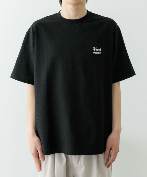 URBAN RESEARCH ITEMS / アーバンリサーチ アイテムズ Tシャツ | ワンポイント刺繍ヘリンボンジャカードTシャツ | 詳細16