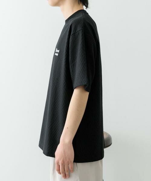 URBAN RESEARCH ITEMS / アーバンリサーチ アイテムズ Tシャツ | ワンポイント刺繍ヘリンボンジャカードTシャツ | 詳細17
