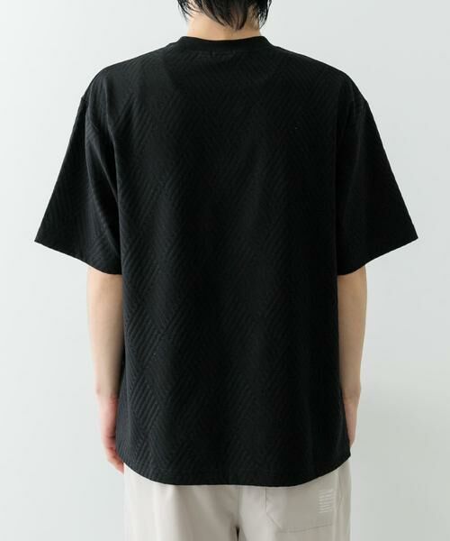 URBAN RESEARCH ITEMS / アーバンリサーチ アイテムズ Tシャツ | ワンポイント刺繍ヘリンボンジャカードTシャツ | 詳細18