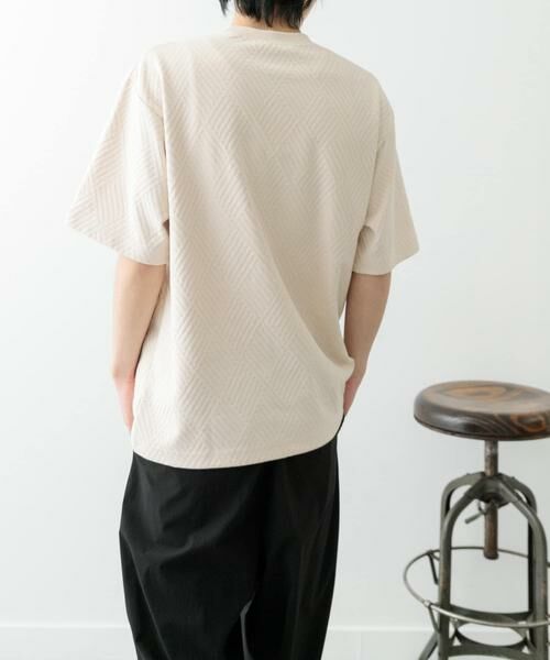 URBAN RESEARCH ITEMS / アーバンリサーチ アイテムズ Tシャツ | ワンポイント刺繍ヘリンボンジャカードTシャツ | 詳細28