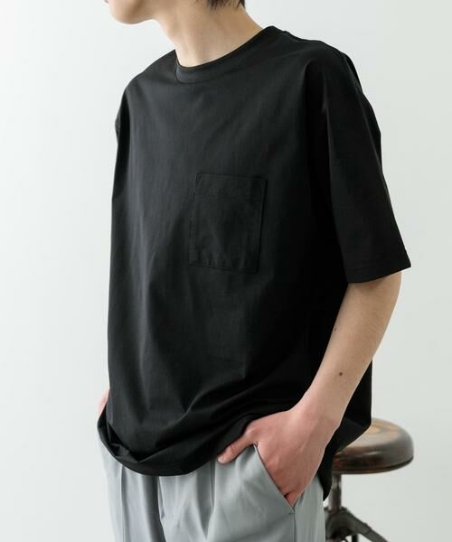 URBAN RESEARCH ITEMS/アーバンリサーチ アイテムズ 接触冷感ハイストレッチTシャツ ブラック M URBAN RESEARCH ITEMS/アーバンリサーチ アイテムズ 接触冷感ハイストレッチTシャツ ブラック M
