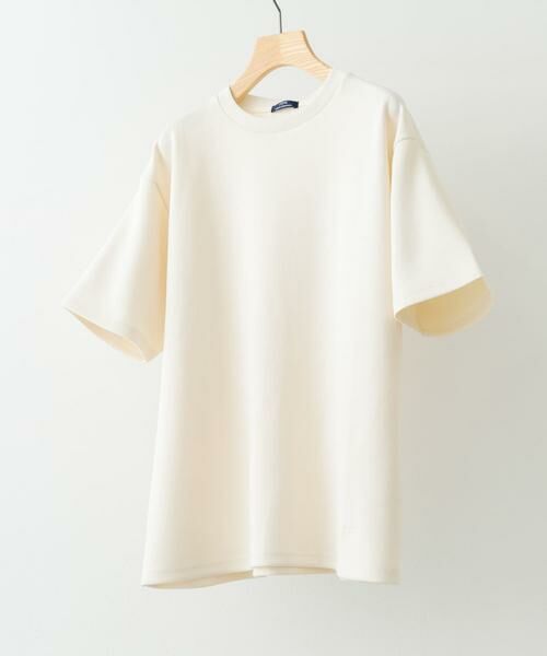 URBAN RESEARCH ITEMS/アーバンリサーチ アイテムズ ワンポイント刺繍ダンボールTシャツ オフホワイト M URBAN RESEARCH ITEMS/アーバンリサーチ アイテムズ ワンポイント刺繍ダンボールTシャツ オフホワイト M