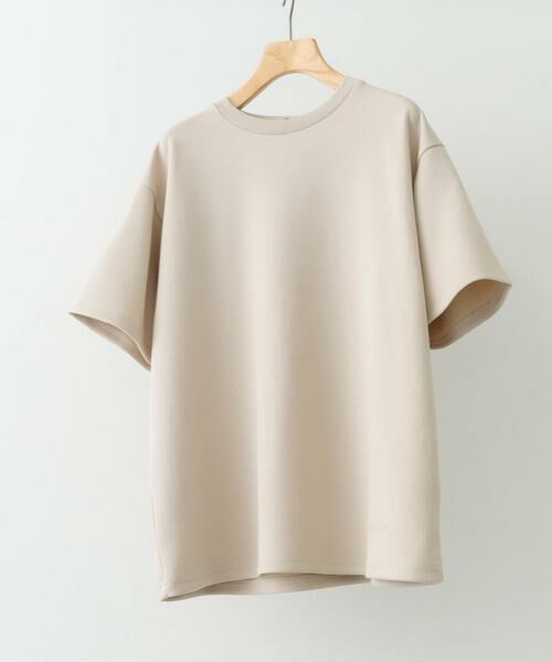 URBAN RESEARCH ITEMS/アーバンリサーチ アイテムズ ワンポイント刺繍ダンボールTシャツ ベージュ L URBAN RESEARCH ITEMS/アーバンリサーチ アイテムズ ワンポイント刺繍ダンボールTシャツ ベージュ L