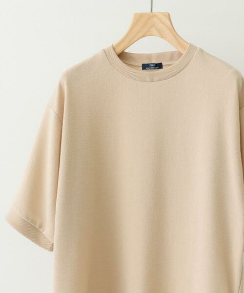 URBAN RESEARCH ITEMS/アーバンリサーチ アイテムズ クレープジョーゼットクルーネック Tシャツ ベージュ L URBAN RESEARCH ITEMS/アーバンリサーチ アイテムズ クレープジョーゼットクルーネック Tシャツ ベージュ L