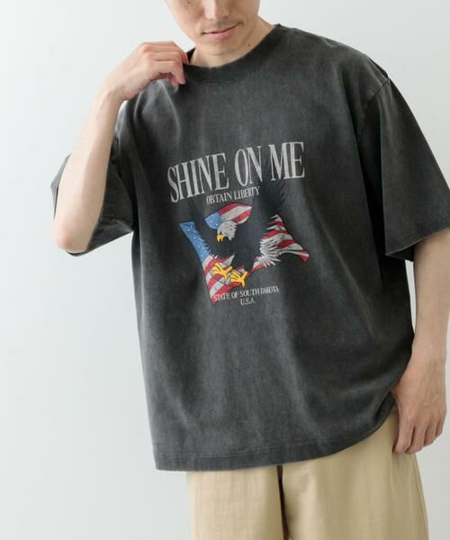 URBAN RESEARCH ITEMS / アーバンリサーチ アイテムズ Tシャツ | パウダー加工天竺半袖Tシャツ | 詳細2