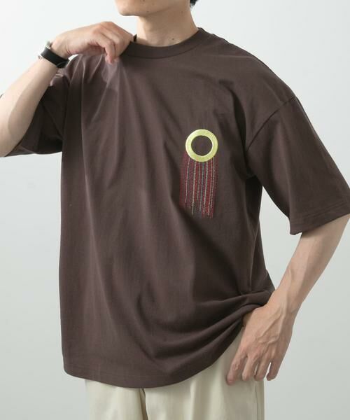 URBAN RESEARCH ITEMS / アーバンリサーチ アイテムズ Tシャツ | フリンジ刺繍T-shirts Circle | 詳細2