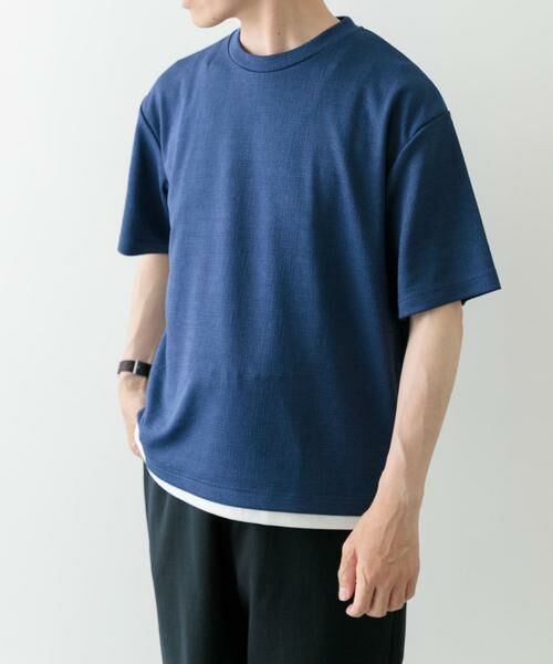 URBAN RESEARCH ITEMS / アーバンリサーチ アイテムズ Tシャツ | フェイクレイヤードドビートップス | 詳細3