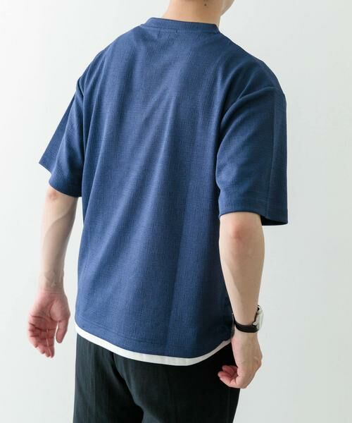 URBAN RESEARCH ITEMS / アーバンリサーチ アイテムズ Tシャツ | フェイクレイヤードドビートップス | 詳細4