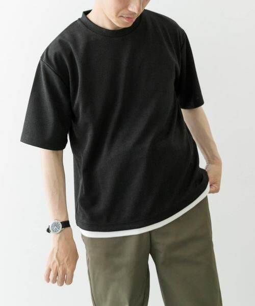 URBAN RESEARCH ITEMS / アーバンリサーチ アイテムズ Tシャツ | フェイクレイヤードドビートップス | 詳細15