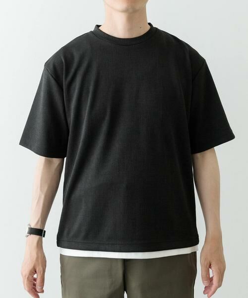 URBAN RESEARCH ITEMS / アーバンリサーチ アイテムズ Tシャツ | フェイクレイヤードドビートップス | 詳細17