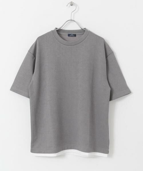 URBAN RESEARCH ITEMS / アーバンリサーチ アイテムズ Tシャツ | フェイクレイヤードドビートップス | 詳細27