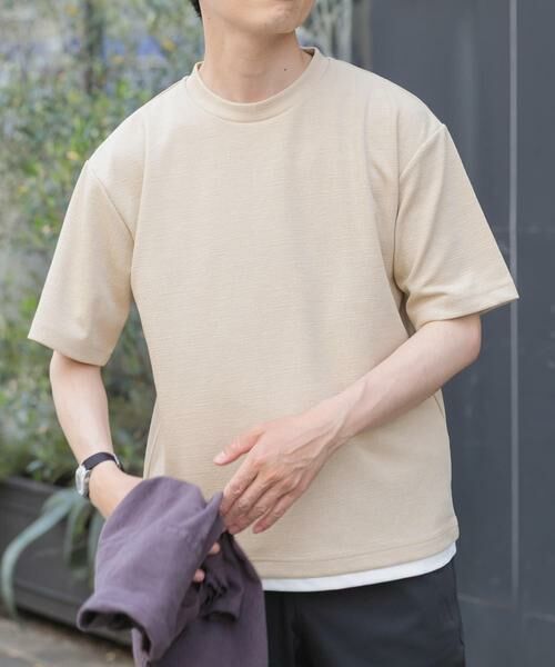 URBAN RESEARCH ITEMS / アーバンリサーチ アイテムズ Tシャツ | フェイクレイヤードドビートップス | 詳細30