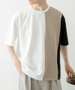 URBAN RESEARCH ITEMS / アーバンリサーチ アイテムズ Tシャツ | ポンチ切替ショートスリーブトップス