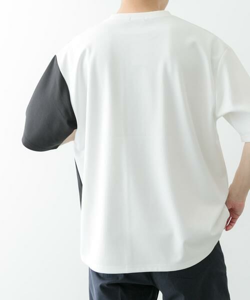 URBAN RESEARCH ITEMS / アーバンリサーチ アイテムズ Tシャツ | ポンチ切替ショートスリーブトップス | 詳細5