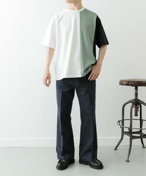 URBAN RESEARCH ITEMS / アーバンリサーチ アイテムズ Tシャツ | ポンチ切替ショートスリーブトップス | 詳細6