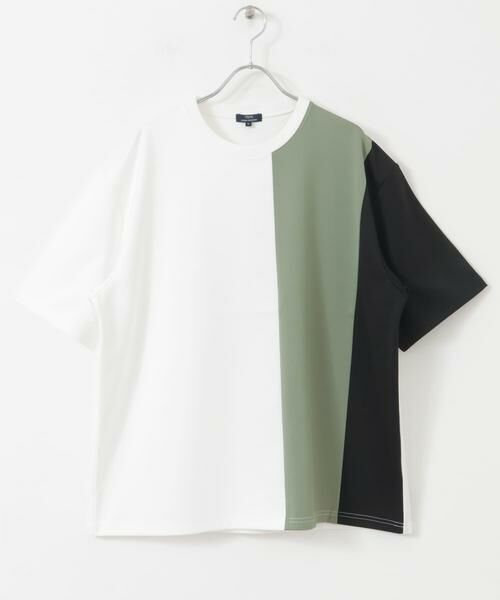 URBAN RESEARCH ITEMS / アーバンリサーチ アイテムズ Tシャツ | ポンチ切替ショートスリーブトップス | 詳細7