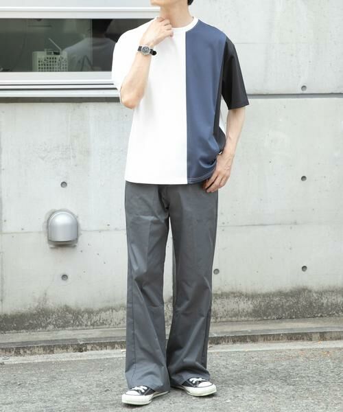 URBAN RESEARCH ITEMS / アーバンリサーチ アイテムズ Tシャツ | ポンチ切替ショートスリーブトップス | 詳細12