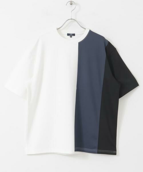 URBAN RESEARCH ITEMS / アーバンリサーチ アイテムズ Tシャツ | ポンチ切替ショートスリーブトップス | 詳細13