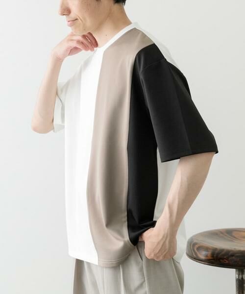 URBAN RESEARCH ITEMS / アーバンリサーチ アイテムズ Tシャツ | ポンチ切替ショートスリーブトップス | 詳細19