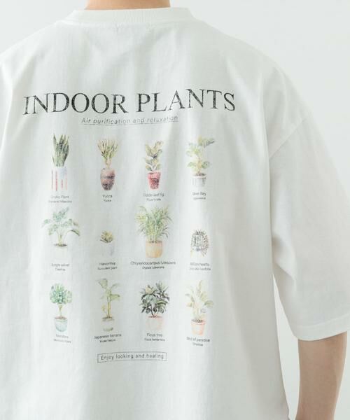 URBAN RESEARCH ITEMS / アーバンリサーチ アイテムズ Tシャツ | PlantsバックプリントusedライクTシャツ | 詳細4