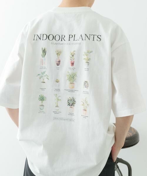 URBAN RESEARCH ITEMS / アーバンリサーチ アイテムズ Tシャツ | PlantsバックプリントusedライクTシャツ | 詳細5