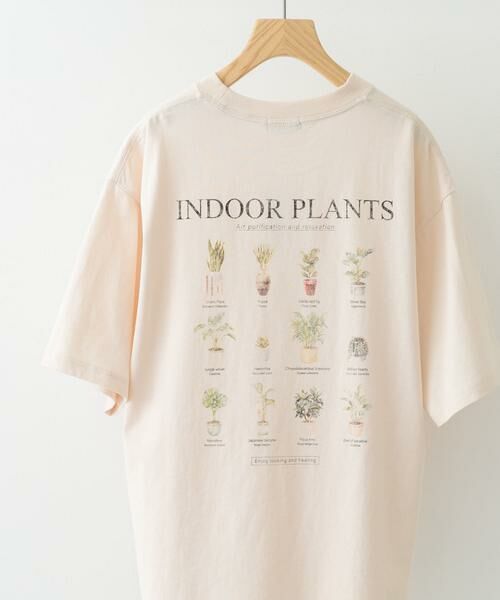 URBAN RESEARCH ITEMS/アーバンリサーチ アイテムズ PlantsバックプリントusedライクTシャツ ベージュ M URBAN RESEARCH ITEMS/アーバンリサーチ アイテムズ PlantsバックプリントusedライクTシャツ ベージュ M
