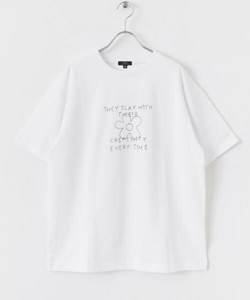 URBAN RESEARCH ITEMS / アーバンリサーチ アイテムズ Tシャツ | レタード刺繍Tシャツ creativity | 詳細11