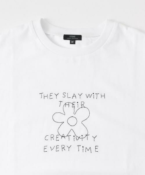 URBAN RESEARCH ITEMS / アーバンリサーチ アイテムズ Tシャツ | レタード刺繍Tシャツ creativity | 詳細12