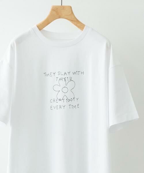 URBAN RESEARCH ITEMS / アーバンリサーチ アイテムズ Tシャツ | レタード刺繍Tシャツ creativity | 詳細9