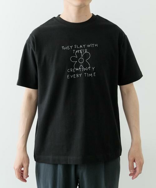 URBAN RESEARCH ITEMS / アーバンリサーチ アイテムズ Tシャツ | レタード刺繍Tシャツ creativity | 詳細22