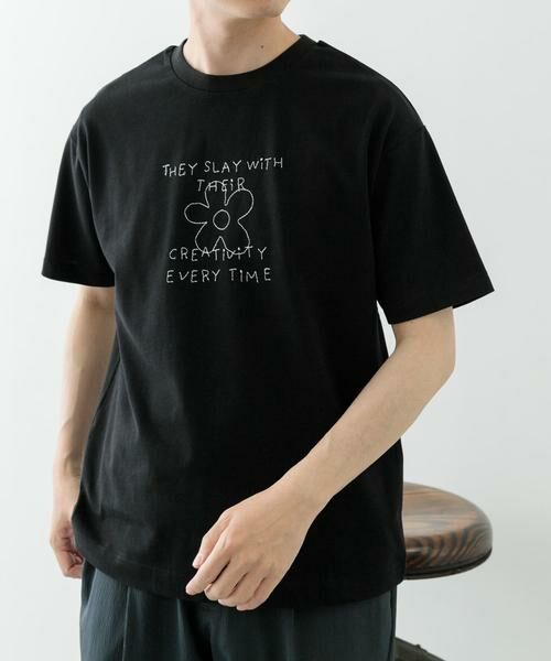 URBAN RESEARCH ITEMS / アーバンリサーチ アイテムズ Tシャツ | レタード刺繍Tシャツ creativity | 詳細14