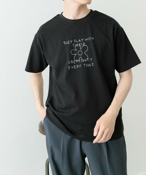 URBAN RESEARCH ITEMS / アーバンリサーチ アイテムズ Tシャツ | レタード刺繍Tシャツ creativity | 詳細15