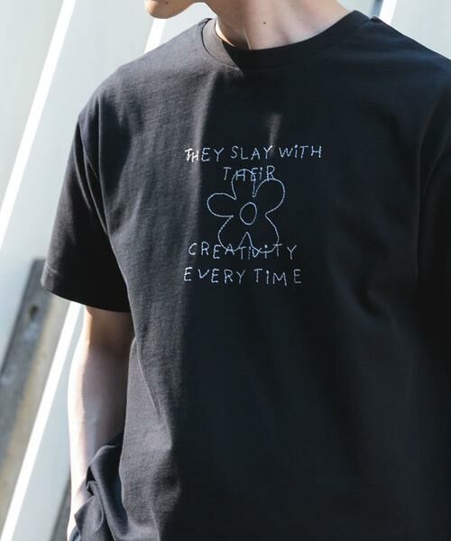 URBAN RESEARCH ITEMS / アーバンリサーチ アイテムズ Tシャツ | レタード刺繍Tシャツ creativity | 詳細18
