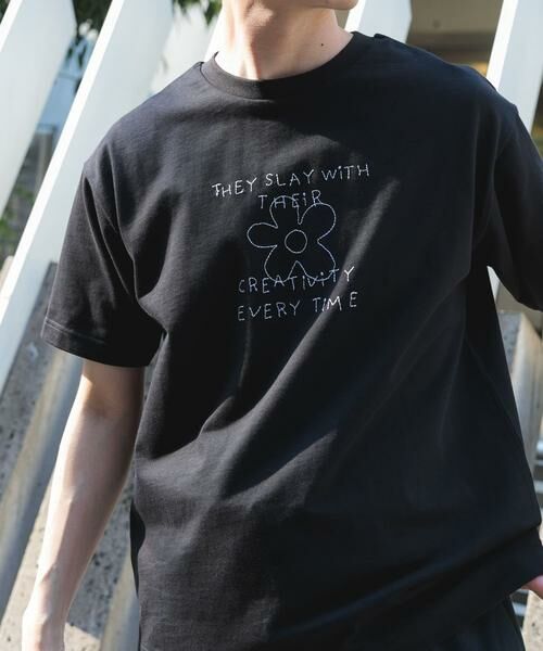 URBAN RESEARCH ITEMS / アーバンリサーチ アイテムズ Tシャツ | レタード刺繍Tシャツ creativity | 詳細19