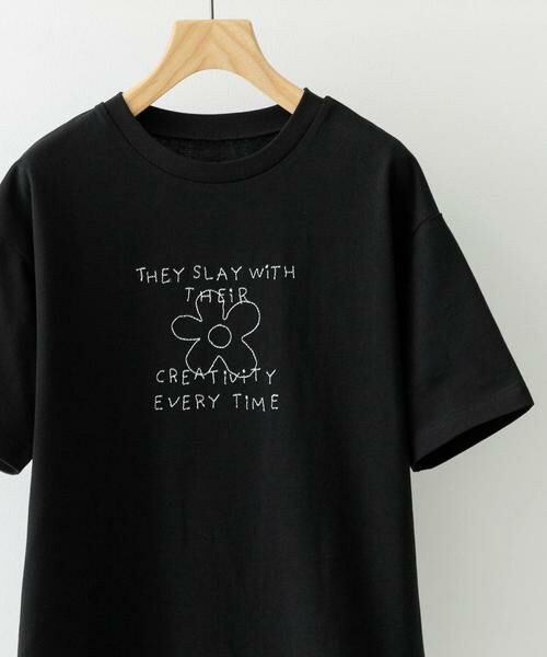 URBAN RESEARCH ITEMS / アーバンリサーチ アイテムズ Tシャツ | レタード刺繍Tシャツ creativity | 詳細21
