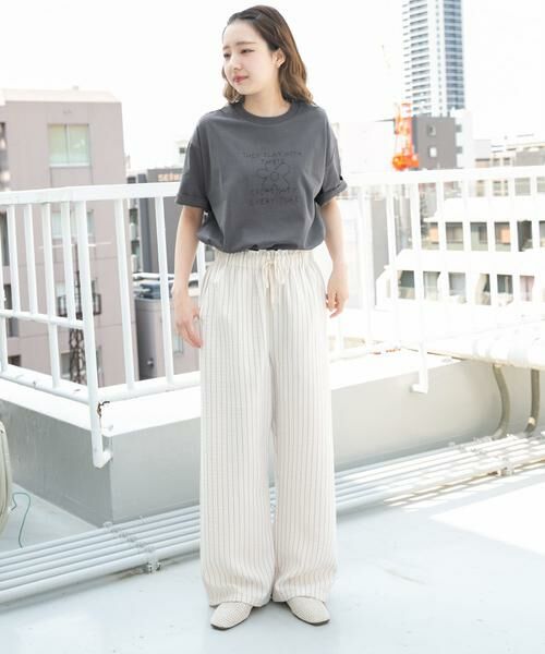 URBAN RESEARCH ITEMS / アーバンリサーチ アイテムズ Tシャツ | レタード刺繍Tシャツ creativity | 詳細30