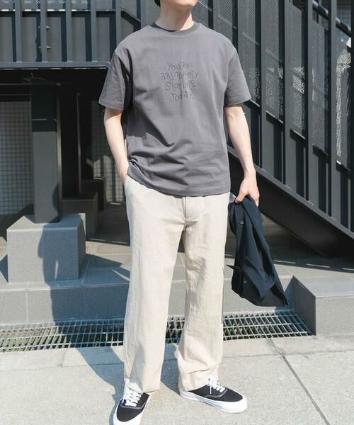 URBAN RESEARCH ITEMS / アーバンリサーチ アイテムズ Tシャツ | レタード刺繍Tシャツ slaying today | 詳細30