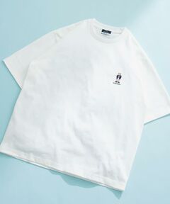 URBAN RESEARCH ITEMS / アーバンリサーチ アイテムズ Tシャツ | Teddy Bear ワンポイント刺繍Tシャツ