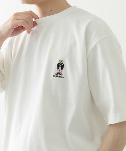 URBAN RESEARCH ITEMS / アーバンリサーチ アイテムズ Tシャツ | Teddy Bear ワンポイント刺繍Tシャツ | 詳細1