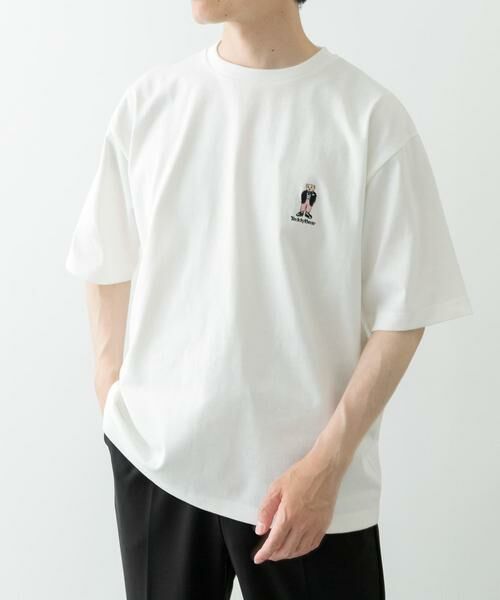 URBAN RESEARCH ITEMS / アーバンリサーチ アイテムズ Tシャツ | Teddy Bear ワンポイント刺繍Tシャツ | 詳細4