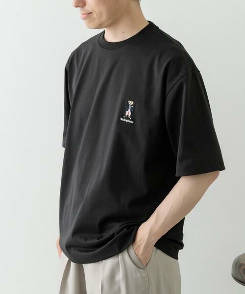 URBAN RESEARCH ITEMS / アーバンリサーチ アイテムズ Tシャツ | Teddy Bear ワンポイント刺繍Tシャツ | 詳細16