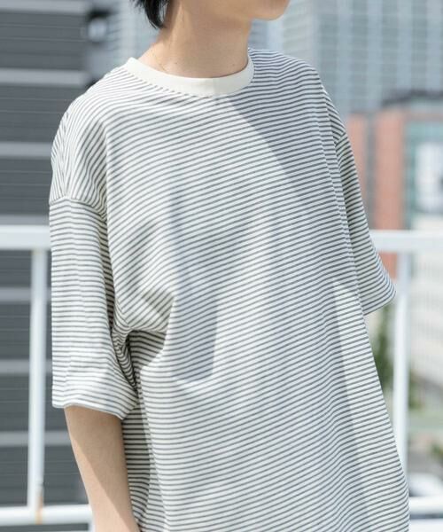 URBAN RESEARCH ITEMS / アーバンリサーチ アイテムズ Tシャツ | ミジンボーダー天竺半袖T-Shirts | 詳細1