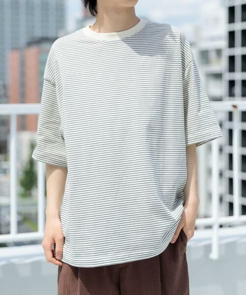 URBAN RESEARCH ITEMS/アーバンリサーチ アイテムズ ミジンボーダー天竺半袖T-Shirts ホワイト L URBAN RESEARCH ITEMS/アーバンリサーチ アイテムズ ミジンボーダー天竺半袖T-Shirts ホワイト L