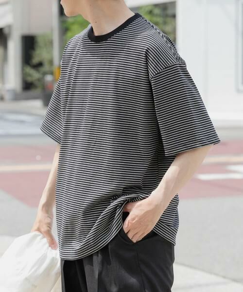 URBAN RESEARCH ITEMS / アーバンリサーチ アイテムズ Tシャツ | ミジンボーダー天竺半袖T-Shirts | 詳細17