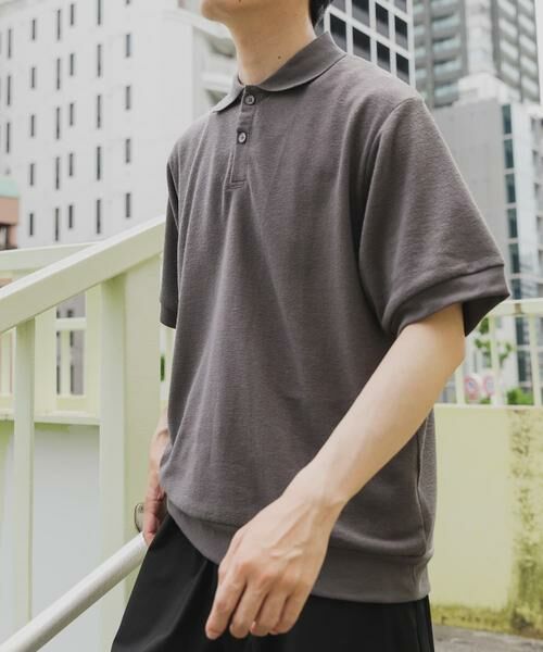 URBAN RESEARCH ITEMS / アーバンリサーチ アイテムズ ポロシャツ | クレープジョーゼットポロシャツ | 詳細18
