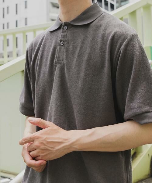 URBAN RESEARCH ITEMS / アーバンリサーチ アイテムズ ポロシャツ | クレープジョーゼットポロシャツ | 詳細19