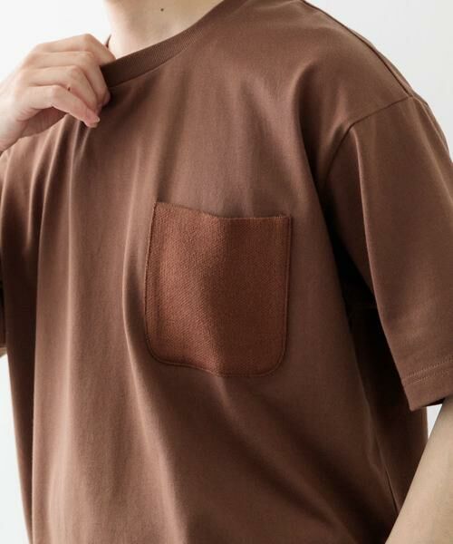 URBAN RESEARCH ITEMS / アーバンリサーチ アイテムズ Tシャツ | ポケット切替クルーネックTシャツ | 詳細1