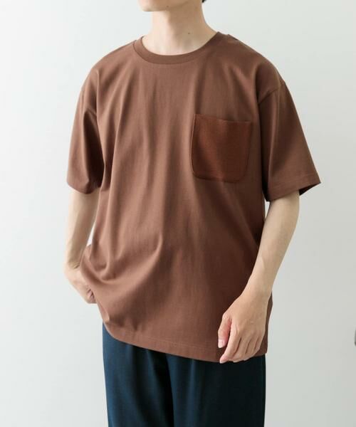 URBAN RESEARCH ITEMS / アーバンリサーチ アイテムズ Tシャツ | ポケット切替クルーネックTシャツ | 詳細3